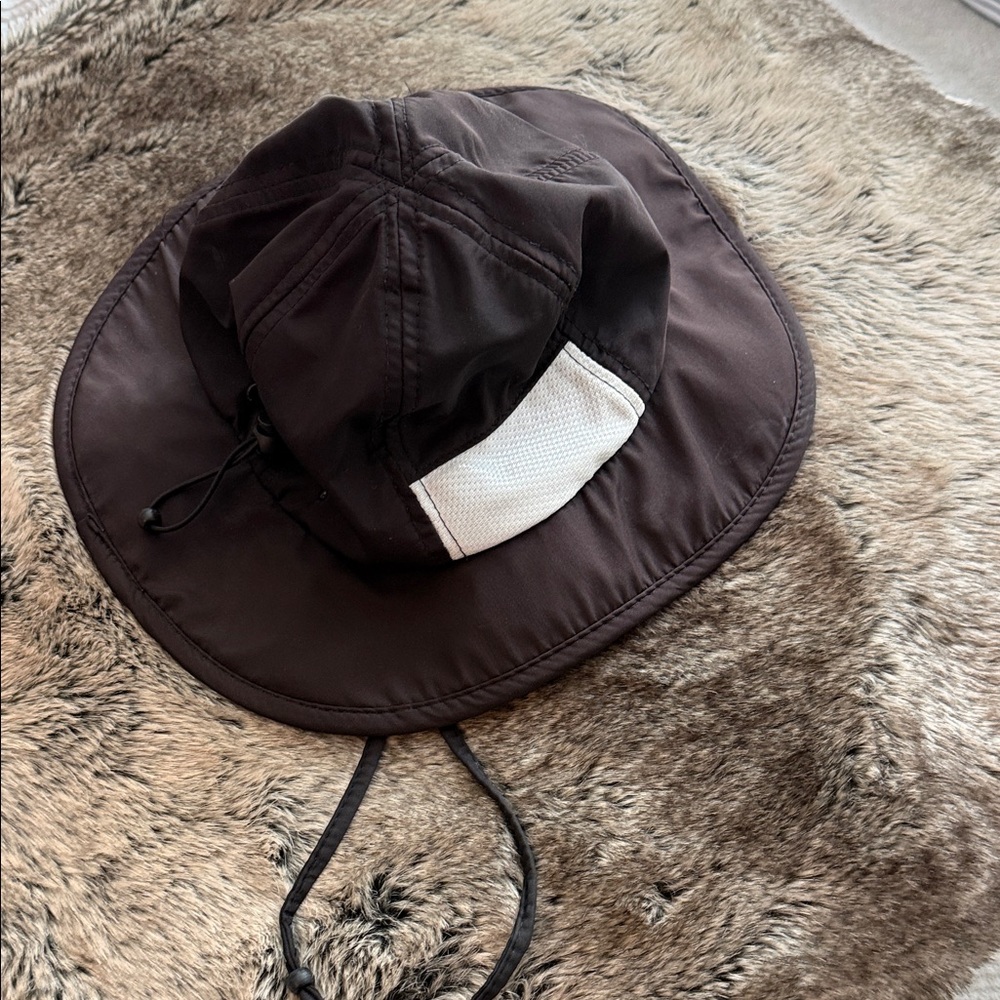 Baby Black Bucket Hat with White Mesh Accent